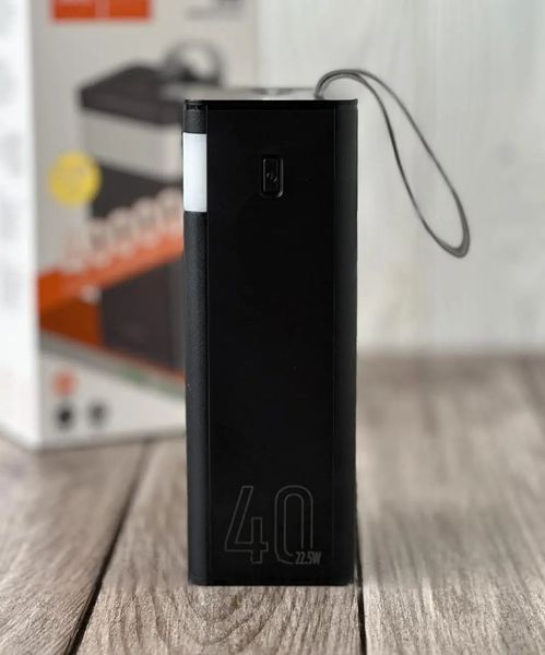 Павербанк 40000 mAh 22.5W для телефона планшета з ліхтариком, Power Bank  із швидкою зарядкою NM-5170-J86 фото
