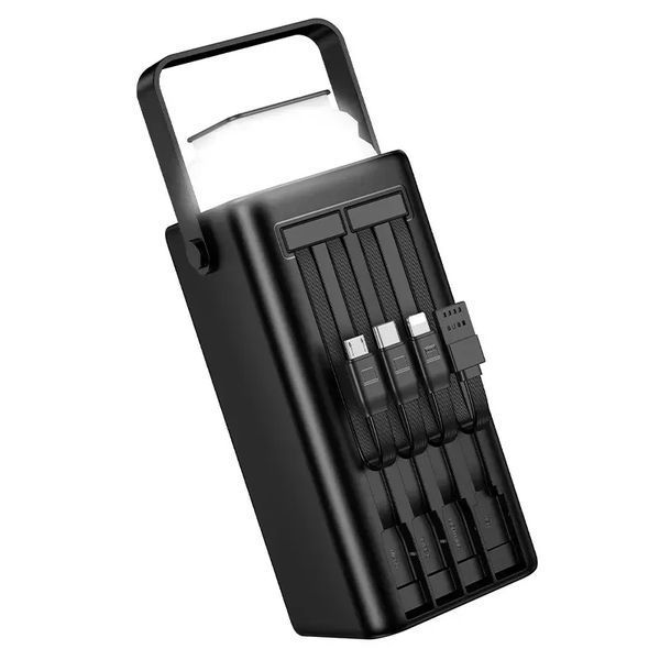 Павербанк 50000 mAh 22.5 Вт з швидкою зарядкою, Power Bank з вбудованими кабелями та ліхтарем NM-5170-BJ65A фото